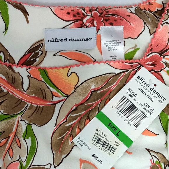 Alfred dunner Tiger lily Floral shirt - Picture 8 of 8